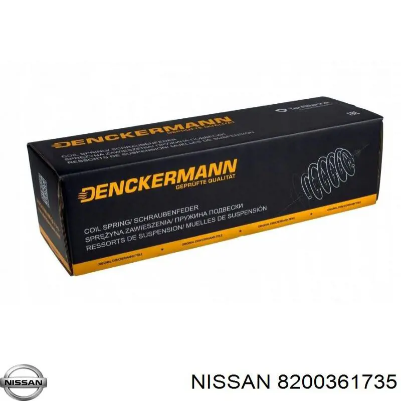 Передняя пружина 8200361735 Nissan