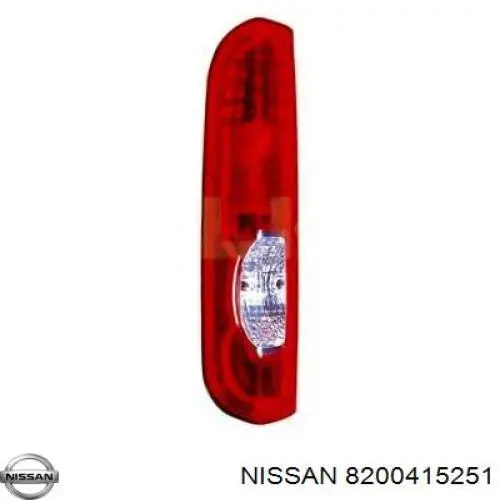 Фонарь задний правый 8200415251 Nissan