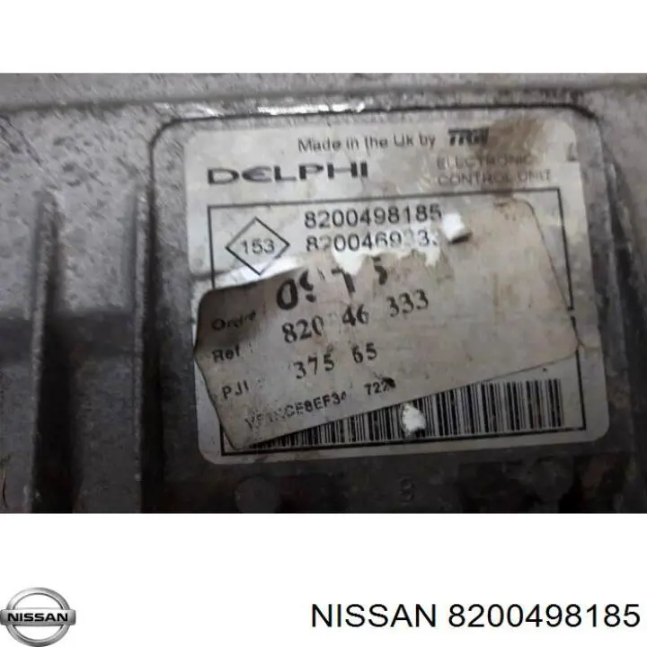 Модуль управления (ЭБУ) впрыском топлива 8200498185 Nissan