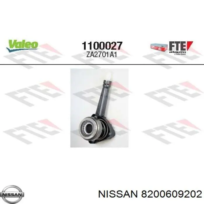 Рабочий цилиндр сцепления в сборе 8200609202 Nissan