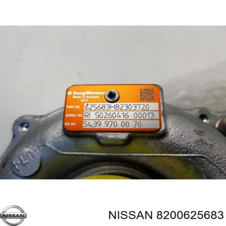 8200625683 Nissan турбина