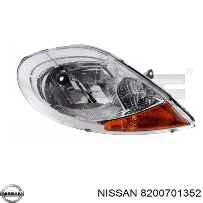 Фара левая 8200701352 Nissan