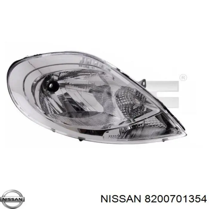 Faro izquierdo 8200701354 Nissan/Infiniti