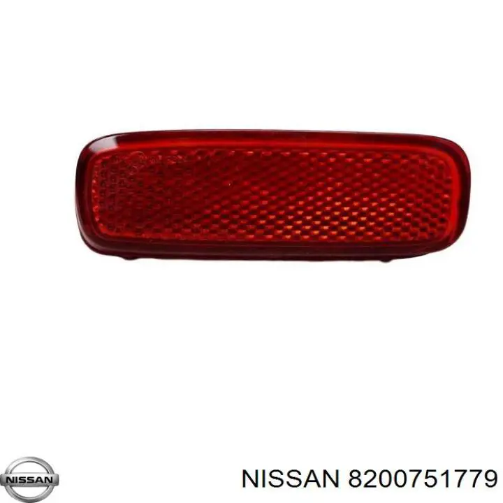 Левый отражатель заднего бампера 8200751779 Nissan