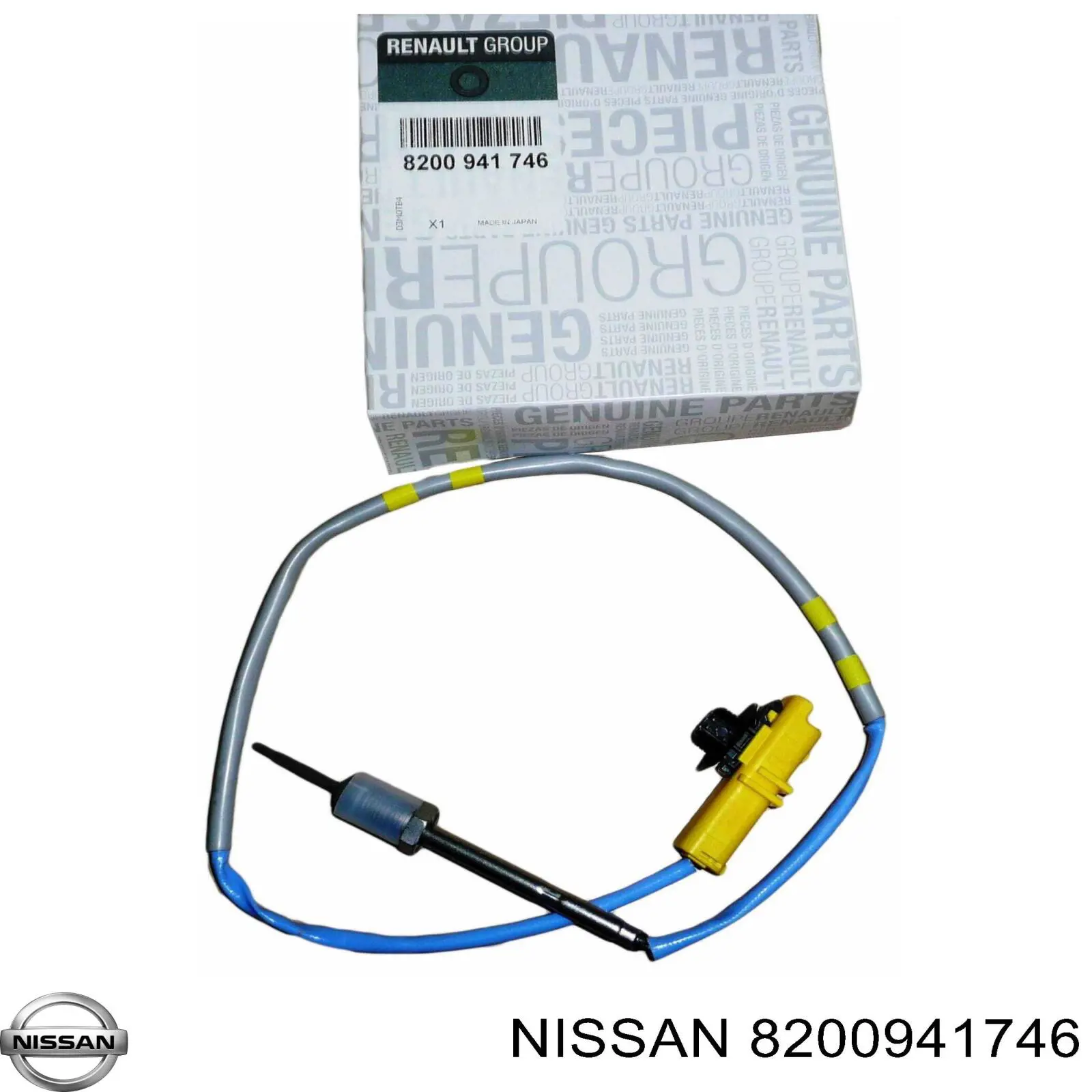 8200941746 Nissan sensor de temperatura dos gases de escape (ge, antes de turbina)