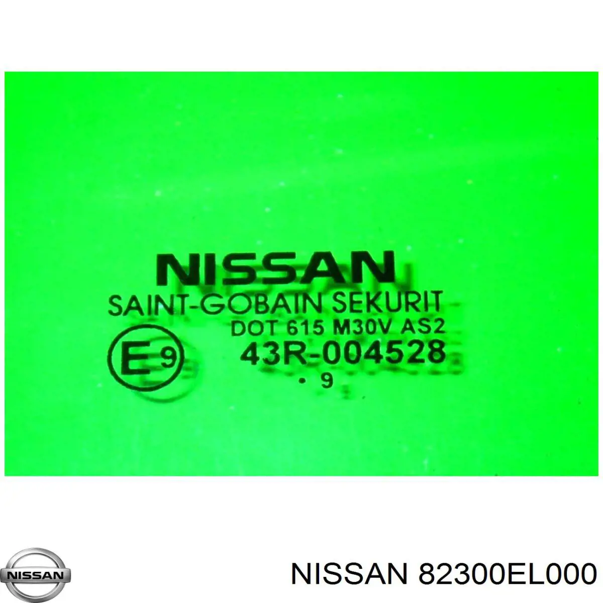 82300EL000 Nissan/Infiniti Стекло задней правой двери