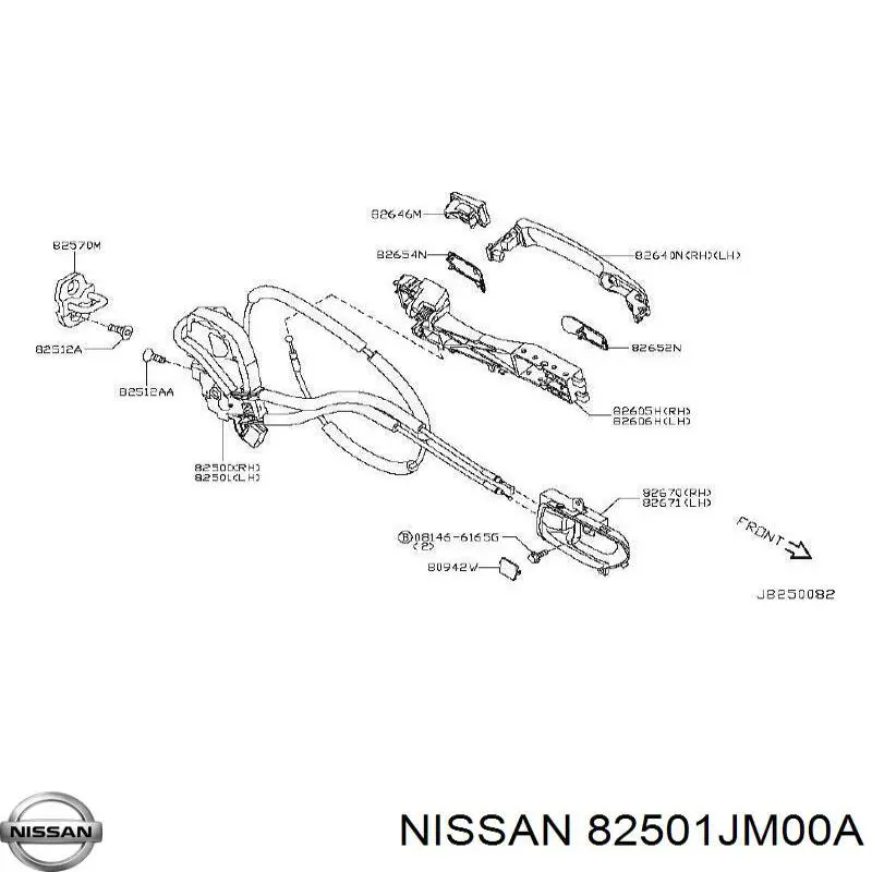  82501JM00A Nissan