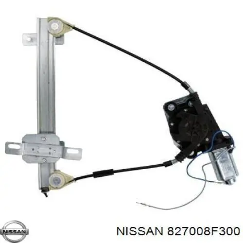 Mecanismo de acionamento de vidro da porta traseira direita para Nissan Terrano (R20)