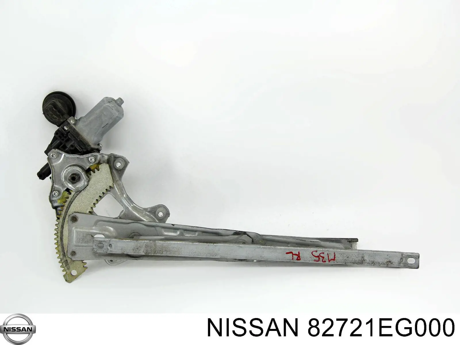 Mecanismo de acionamento de vidro da porta traseira esquerda para Nissan Murano (Z51)