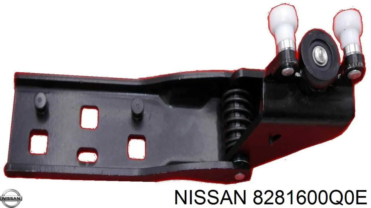 Ролик двери боковой (сдвижной) правый центральный Nissan 8281600Q0E