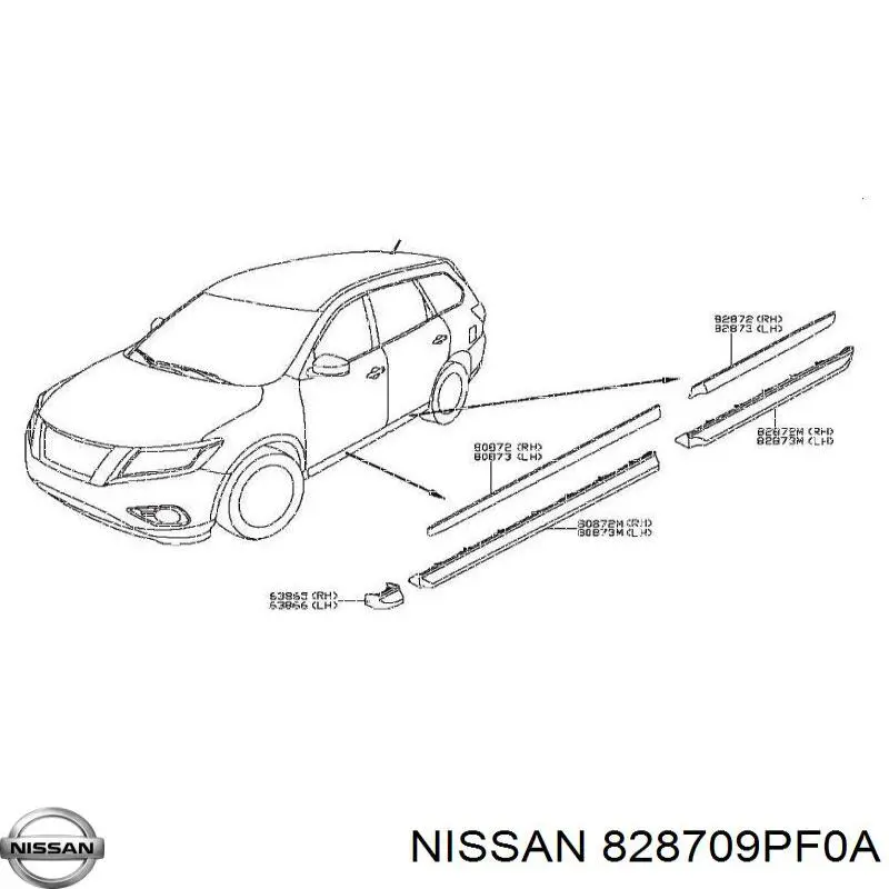  828709PF0A Nissan