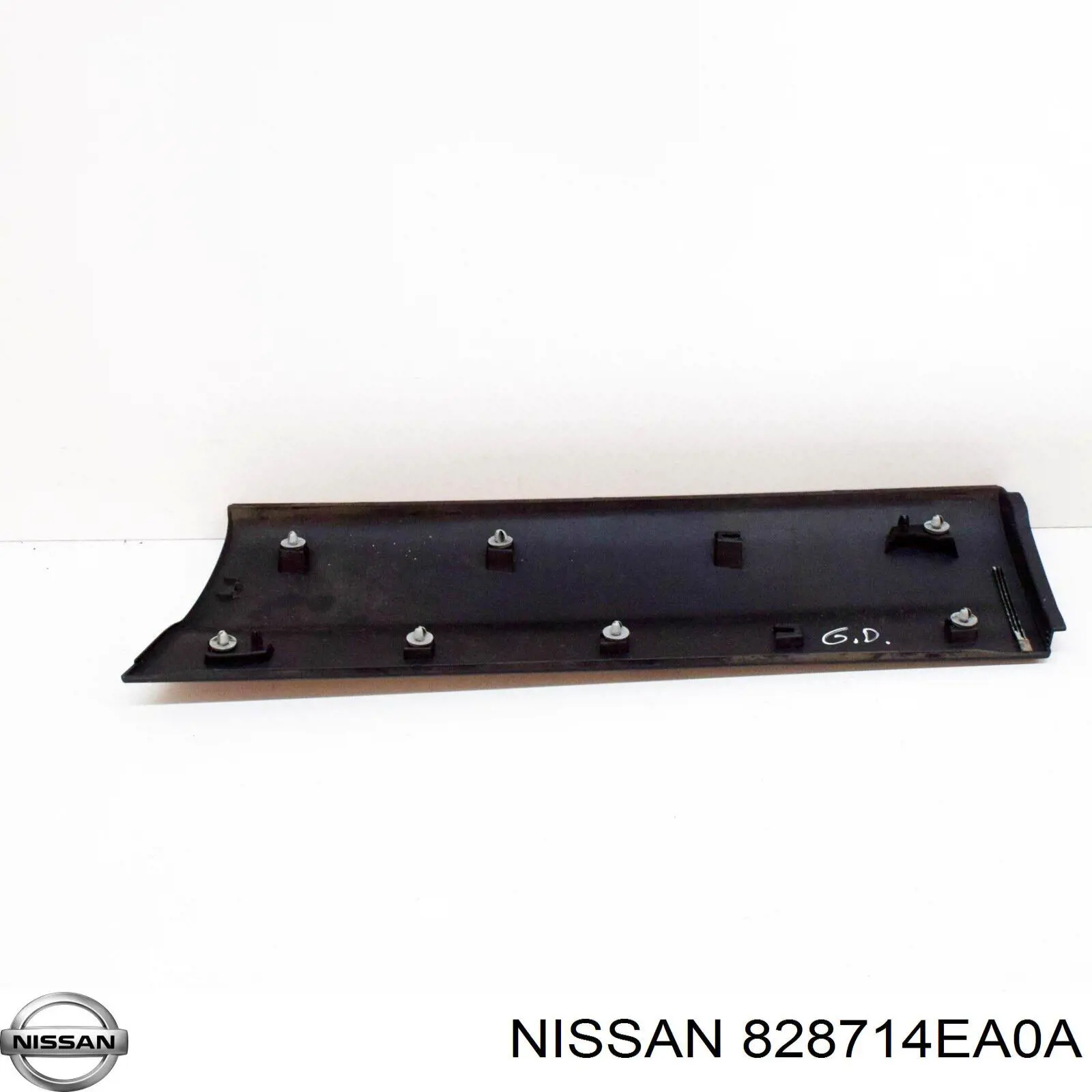 Moldura da porta traseira esquerda para Nissan Qashqai (J11)
