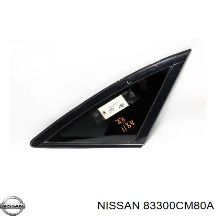 83300CL80A Nissan стекло кузова (багажного отсека правое)