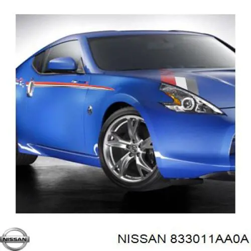 Стекло кузова (багажного отсека) левое 833011AA0C Nissan