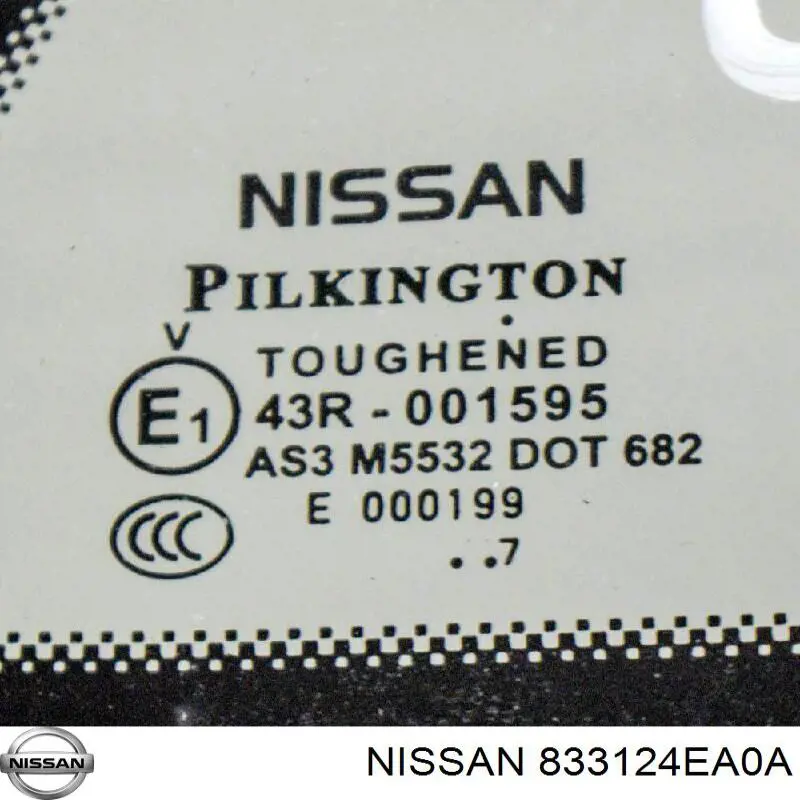 Купить 833124EA0A Nissan/Infiniti Стекло кузова (багажного отсека) правое