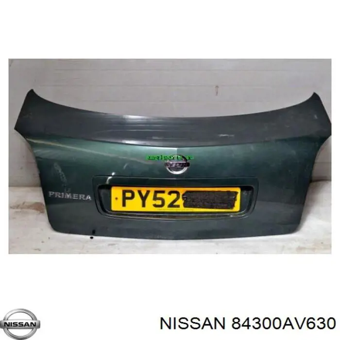 84300AV630 Nissan tampa de porta-malas