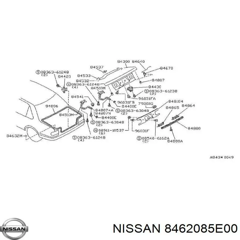 8462085E00 Nissan/Infiniti 