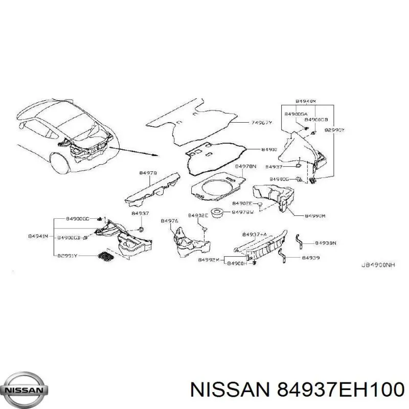 Купить 84937EH100 Nissan/Infiniti 