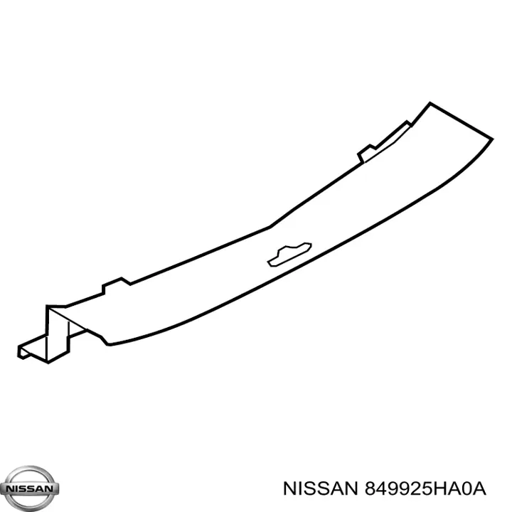 849925HA0A Nissan/Infiniti Накладка перегородки