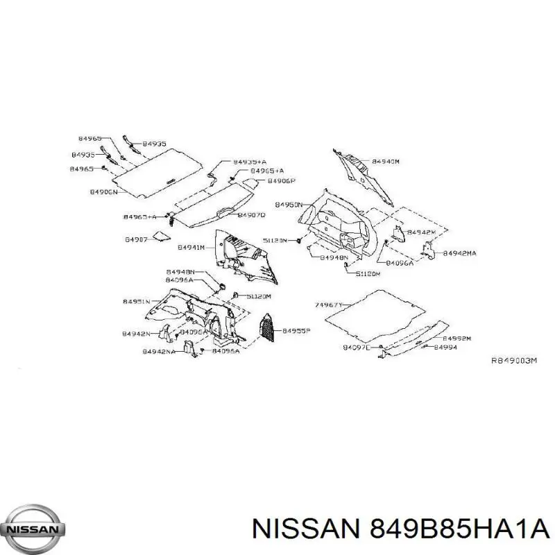  849B85HA1A Nissan