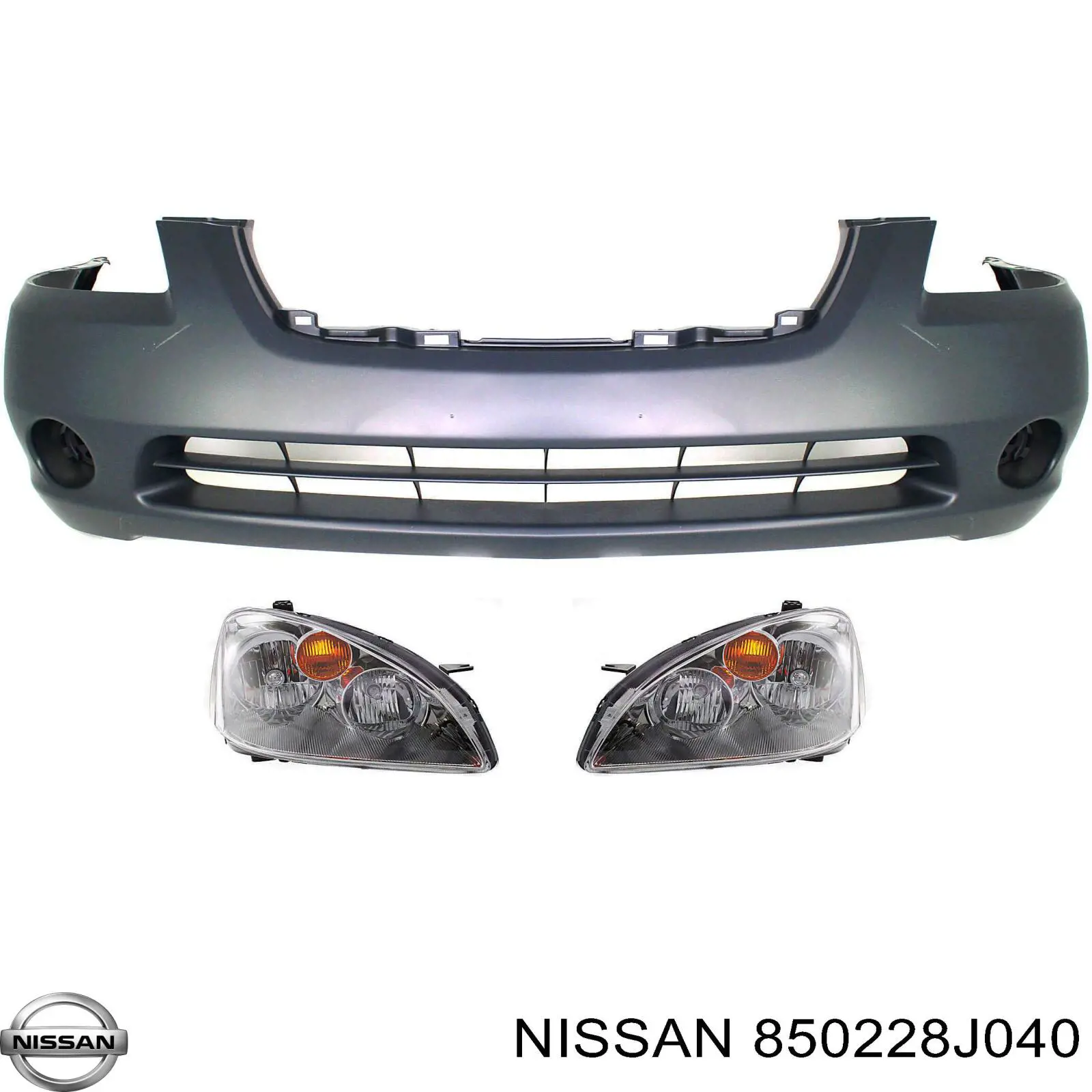 Задний бампер 850228J040 Nissan/Infiniti