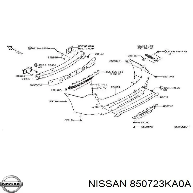 850723KA0A Nissan 