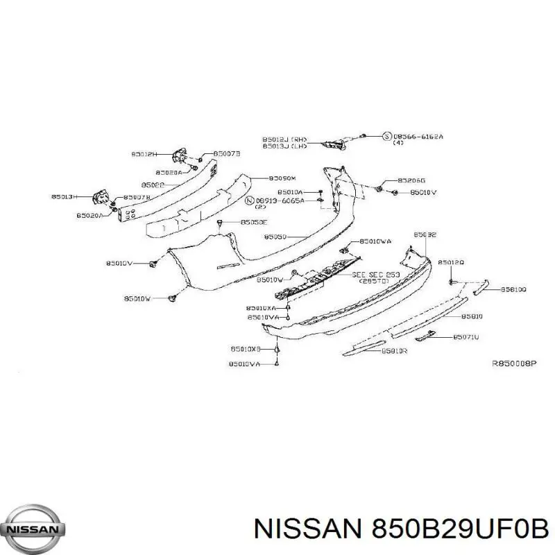  850B25AA0A Nissan