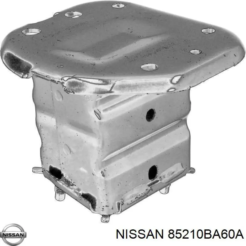 85210BA60A Nissan consola direita do pára-choque traseiro