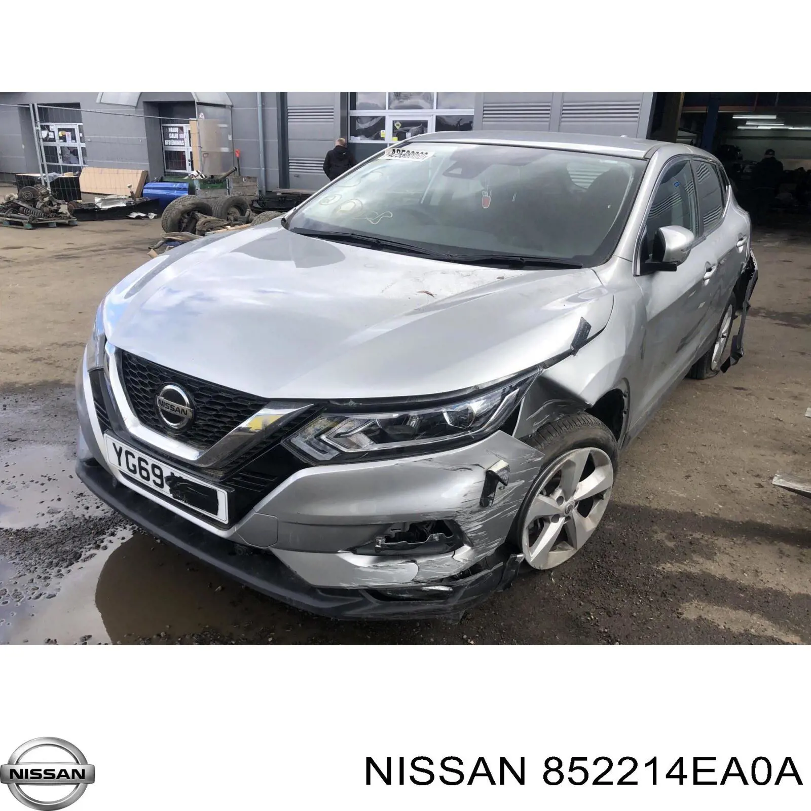 Кронштейн бампера заднего левый 852214EA0A Nissan/Infiniti
