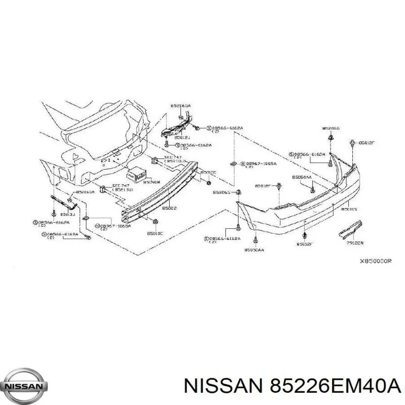 85226EM40A Nissan 