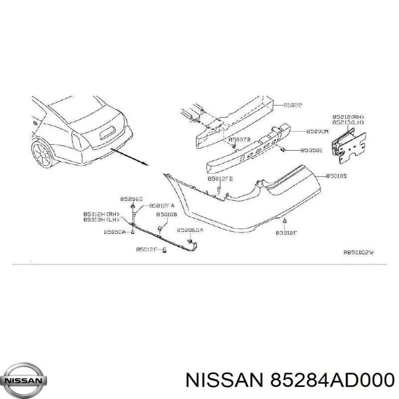  85284AD000 Nissan