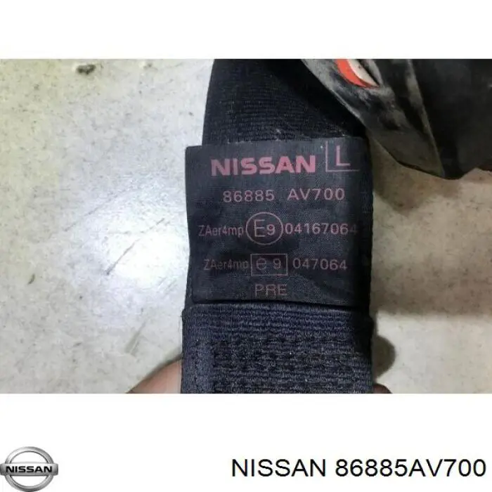 Ремень безопасности передний левый Nissan/Infiniti 86885AV700 цена, от 31.67 USD