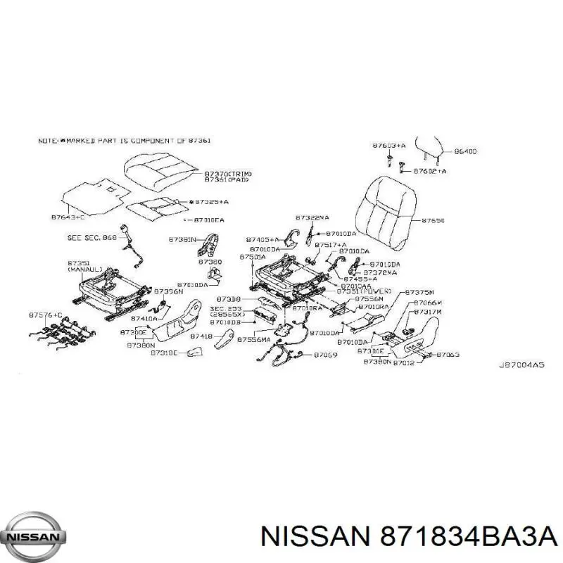  871834BA3A Nissan