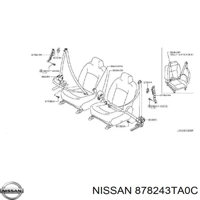  Nissan/Infiniti 878243TA0C цена, от 6.36 USD