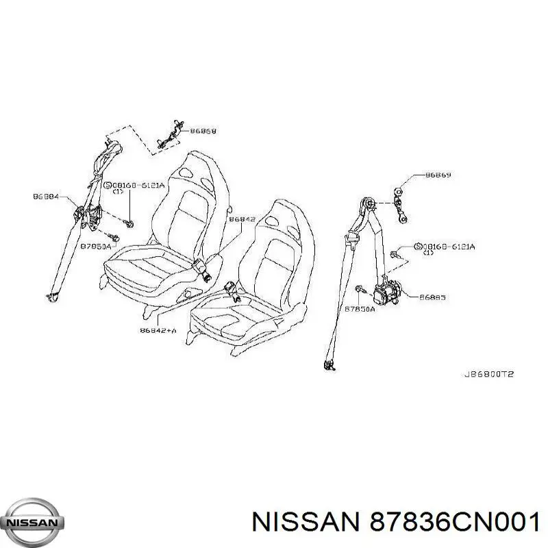 87836CN001 Nissan 