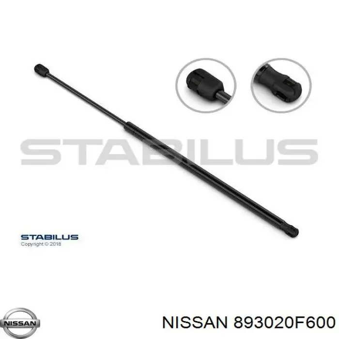 Amortecedor de tampa de porta-malas (de 3ª/5ª porta traseira) para Nissan Terrano (R20)