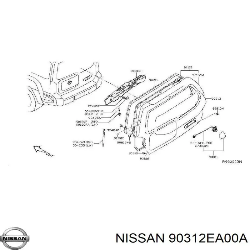  90312EA00A Nissan