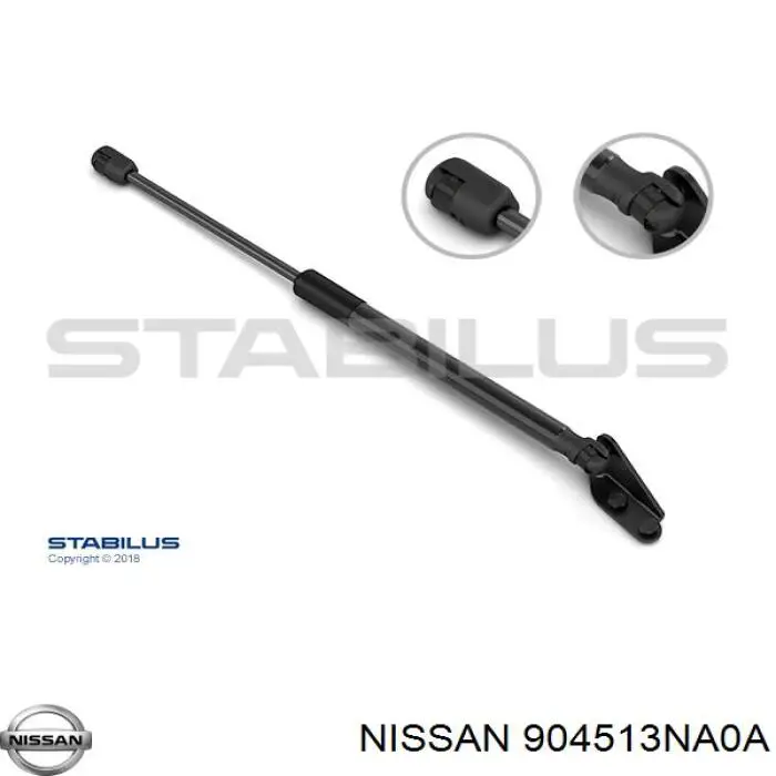 904513NA0A Nissan амортизатор багажника