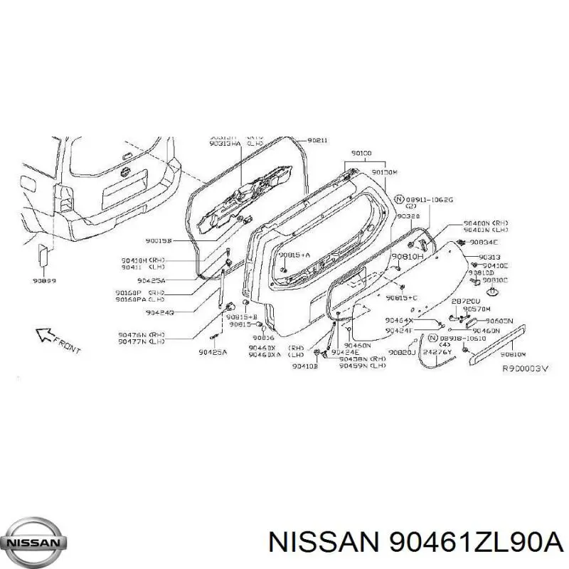 Купить 90461ZL90A Nissan/Infiniti 