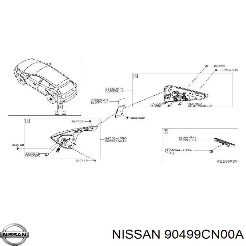  90499CN00A Nissan