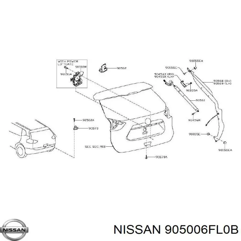  905006FL0B Nissan