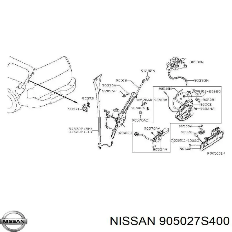  Nissan/Infiniti 905027S400 цена, от 298.81 USD