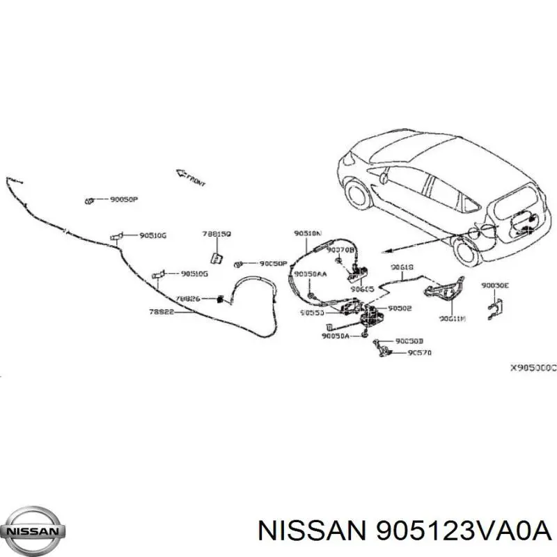  Nissan/Infiniti 905123VA0A цена, от 19.00 USD