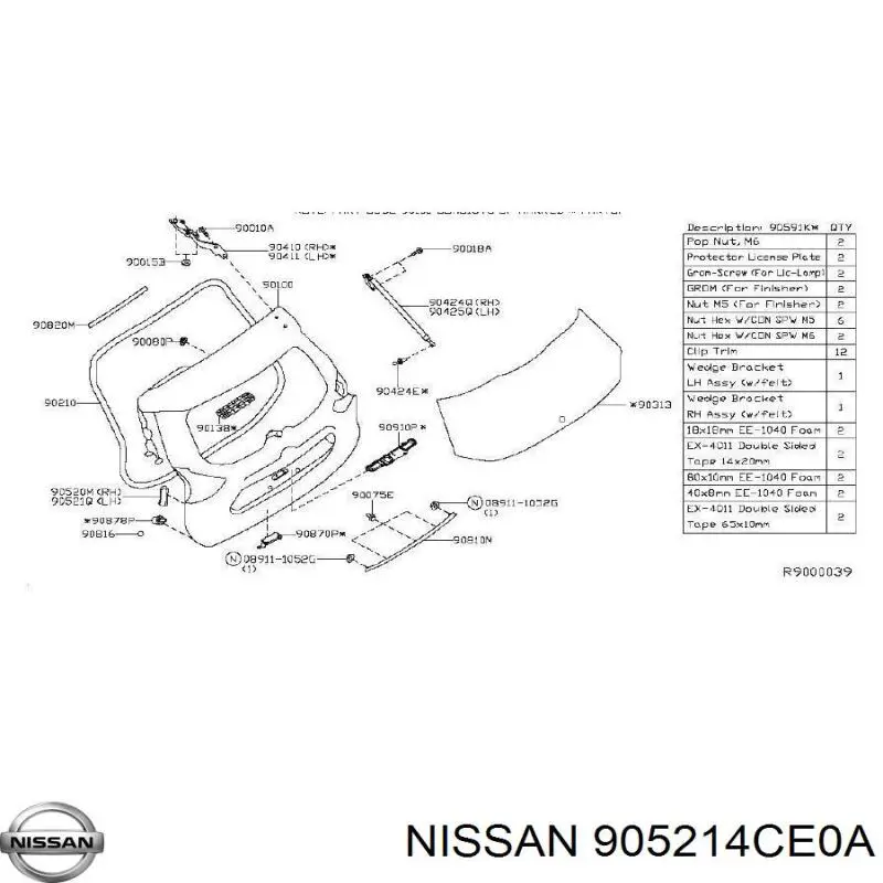 905214CE0A Nissan/Infiniti 
