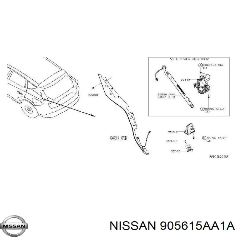  905615AA1A Nissan