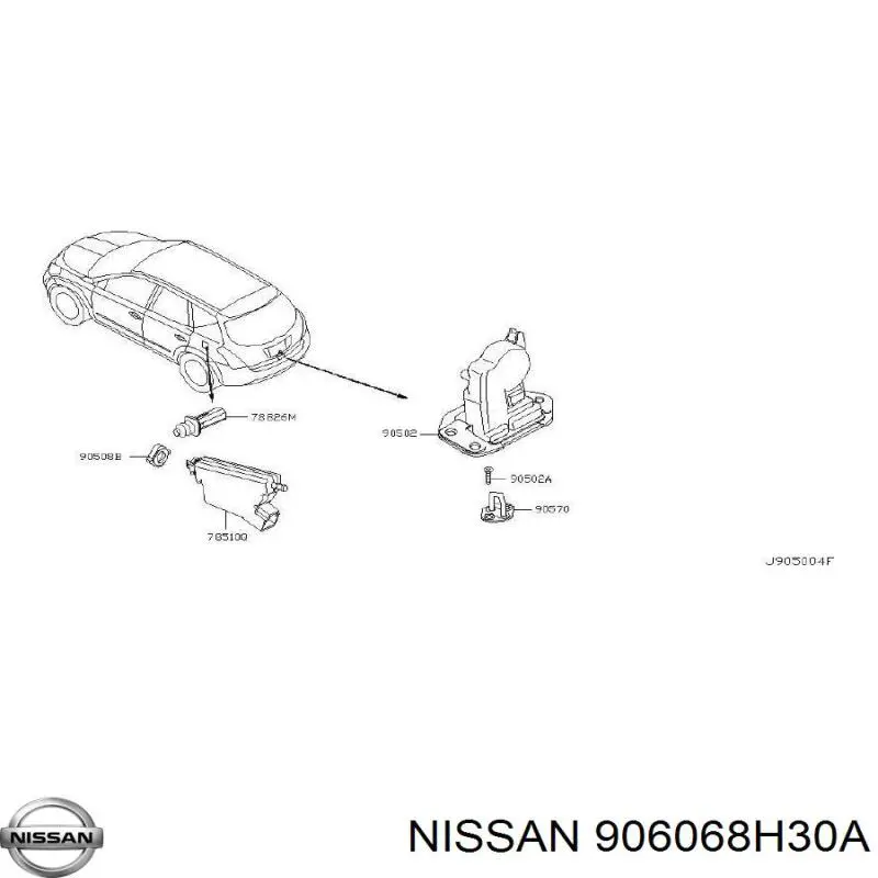  906068H30A Nissan