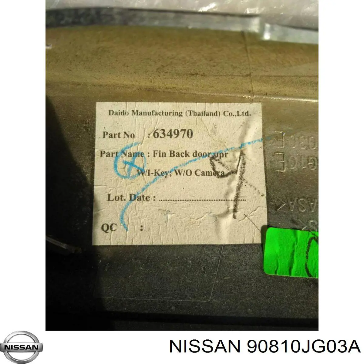 90810JG03A Nissan/Infiniti 