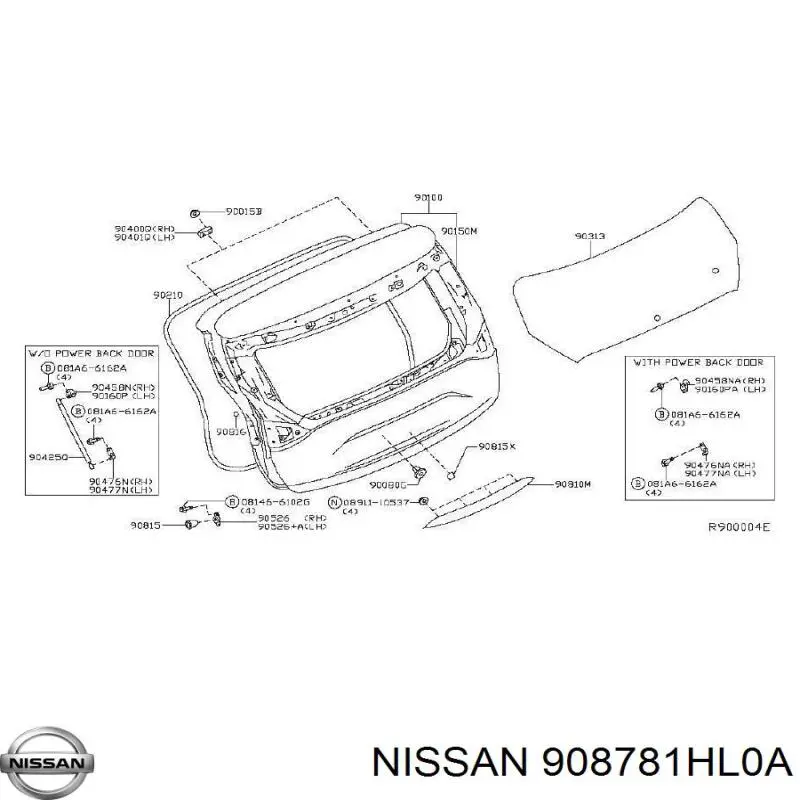  908781HL0A Nissan