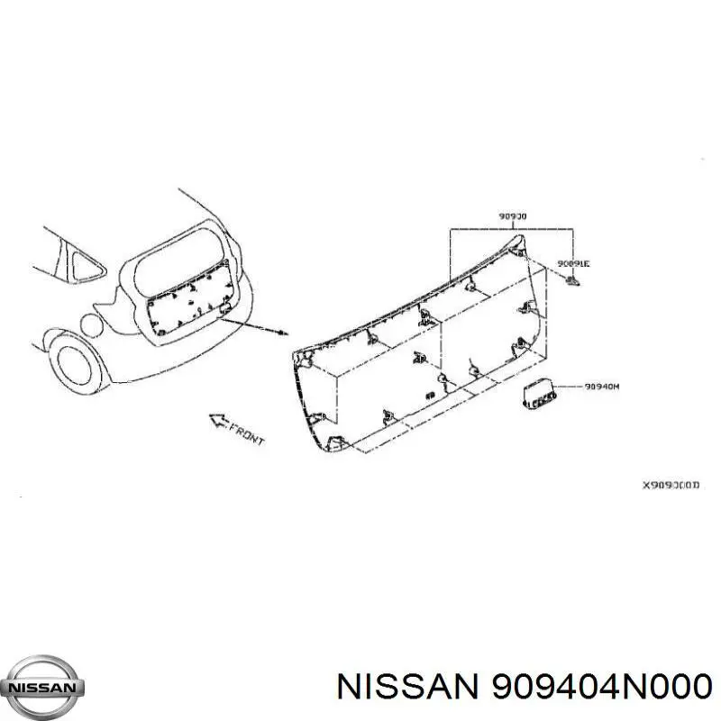  Nissan/Infiniti 909404N000 цена, от 4.52 USD