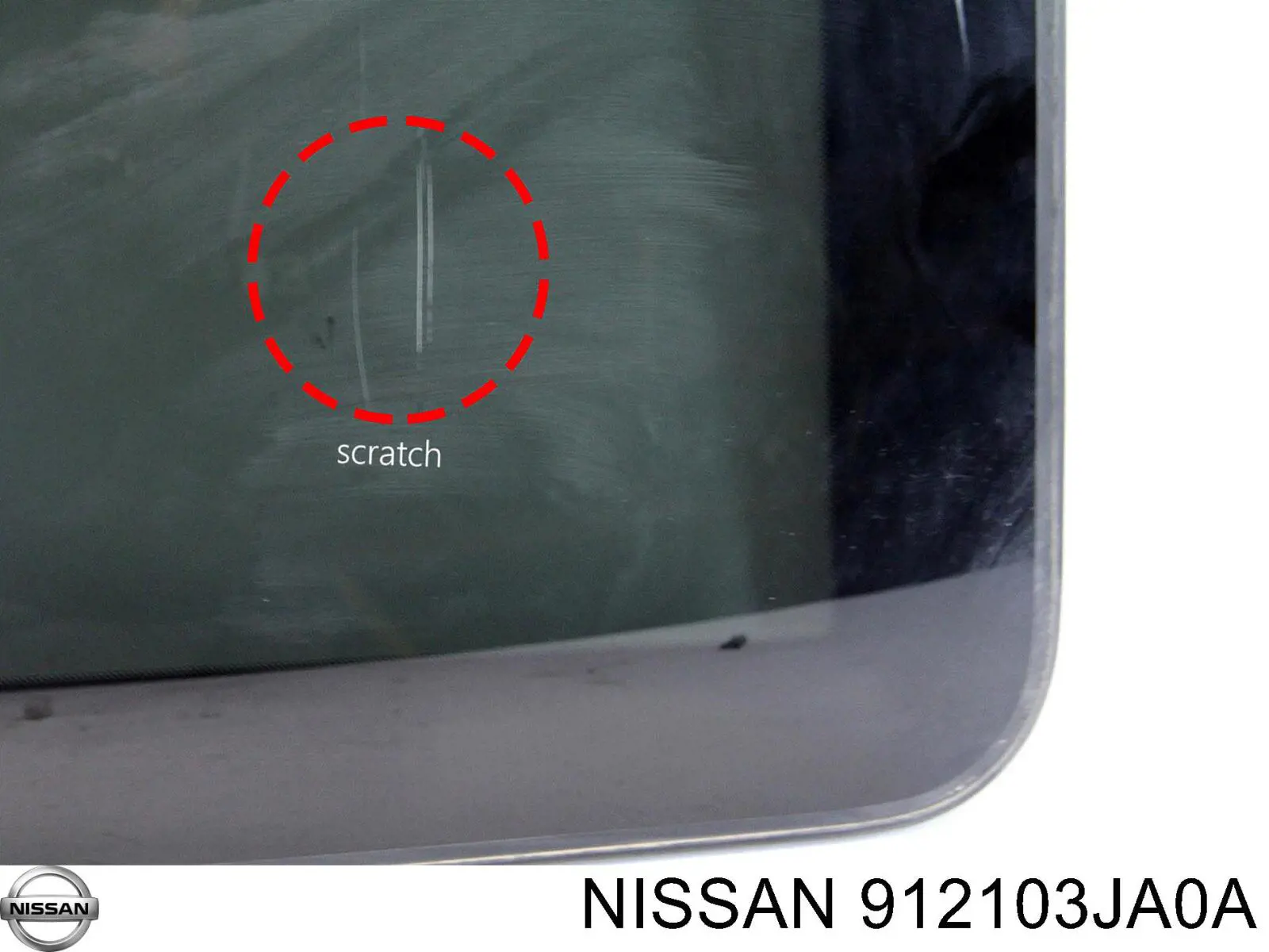 912103JA0A Nissan/Infiniti Стекло люка крыши